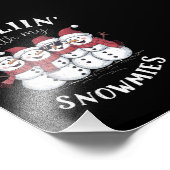 雪だるまクリスマスチリンと私のスノーミースギフト フォトプリント            (角)