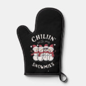 雪だるまクリスマスチリンと私のスノーミースギフト 鍋つかみ (正面)