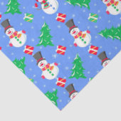 雪だるまクリスマスツリーとプレゼント 薄葉紙 (詳細)