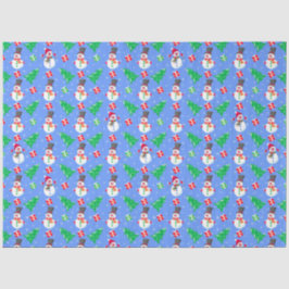 雪だるまクリスマスツリーとプレゼント 薄葉紙