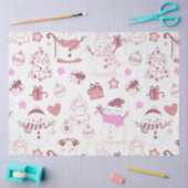 雪だるまクリスマスツリーオーナメントハートクリスマス 薄葉紙 (クラフト)