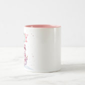 雪だるまクリスマスツートーンコーヒーマグ ツートーンマグカップ (中央)