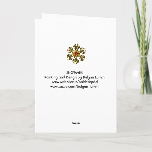 雪だるまクリスマスパーティーとペンギンのセレナーデ シーズンカード (裏面)