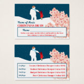 雪だるまクリスマスパーティーラッフルチケットと散歩 (正面&裏面)