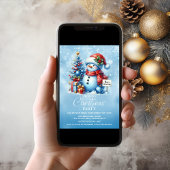 雪だるまクリスマスパーティー 招待状