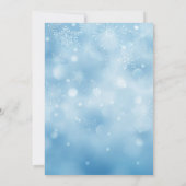 雪だるまクリスマスパーティー 招待状 (裏面)