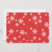 雪だるまクリスマスフォトカード シーズンカード (裏面)