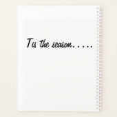 雪だるまクリスマスプランナー プランナー手帳 (裏面)