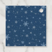 雪だるまクリスマスベビーシャワー フェイバータグ (裏面)