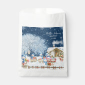雪だるまクリスマスベビーシャワー フェイバーバッグ (正面)