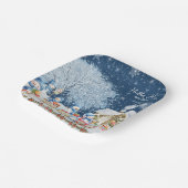 雪だるまクリスマスベビーシャワー ペーパープレート (傾斜あり)