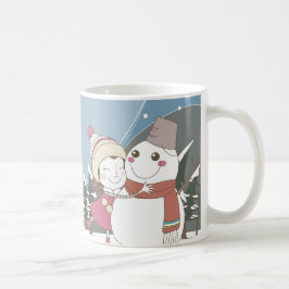 雪だるまクリスマスホリデイマグカップ コーヒーマグカップ