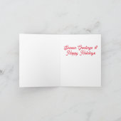 雪だるまクリスマスホリデーカード（台詞付き） 案内状 (内部)