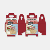 雪だるまクリスマスホリデーギフトボックス フェイバーボックス (折り畳みなし)