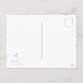 雪だるまクリスマスホリデーズハガキ シーズンポストカード (裏面)