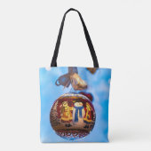 雪だるまクリスマスボール トートバッグ (裏面)