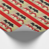 雪だるまクリスマスラッピング紙 ラッピングペーパー (角)