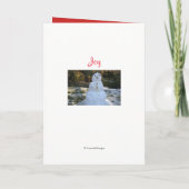 雪だるまクリスマス孫カード シーズンカード (裏面)