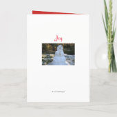 雪だるまクリスマス孫カード シーズンカード (裏面)