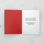 雪だるまクリスマス孫カード シーズンカード (内部)