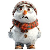 雪だるまクリスマス小妖精や小人セラミックオーナメント セラミックオーナメント