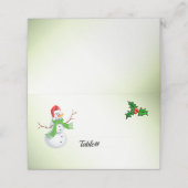 雪だるまクリスマス座席表 プレイスカード (外部開封)