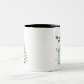 雪だるまクリスマス応援ウィンターワンダーランド ツートーンマグカップ (中央)