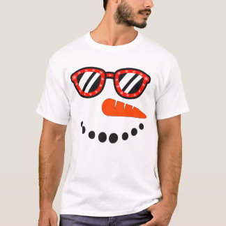 雪だるまクリスマス男性へシャツレディース雪だるま Tシャツ
