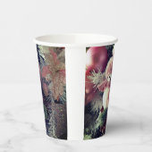 雪だるまクリスマス紙カップ – フェスティバルウィンタードリンク 紙コップ (左)