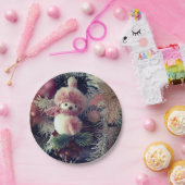 雪だるまクリスマス紙プレート ペーパープレート (パーティー)