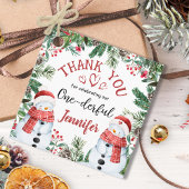 雪だるまクリスマス1st誕生日お願い フェイバータグ