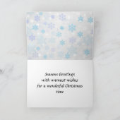 雪だるまクリスマス シーズンカード (内部)