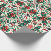 雪だるまクリスマス ラッピングペーパー (角)