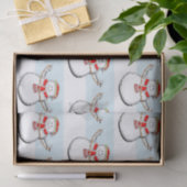 雪だるまクリスマス 薄葉紙 (ギフト)