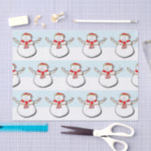 雪だるまクリスマス 薄葉紙 (クラフト)