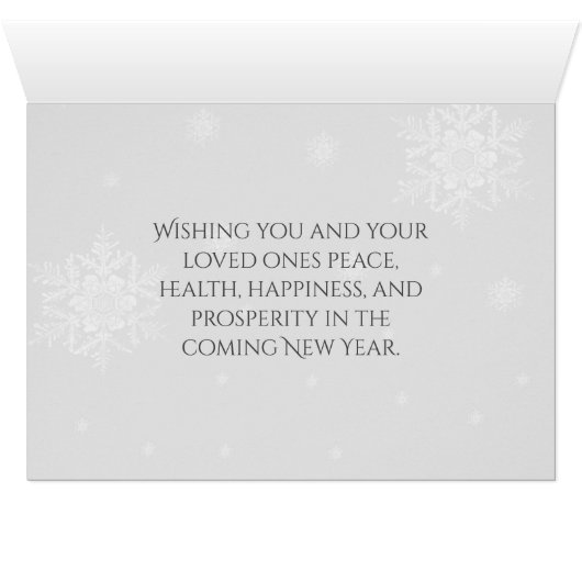 雪だるまグリーンバッファロープレイドグリーティングカード (内部横(下))