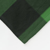 雪だるまグリーンバッファロープレイドフリースブランケット フリースブランケット (角)