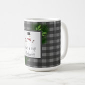 雪だるまグレーバッファロープラディマグ コーヒーマグカップ (正面右)