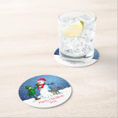 雪だるまコースターを作ろう ラウンドペーパーコースター (インサイチュ)