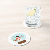 雪だるまコースター ラウンドペーパーコースター (インサイチュ)