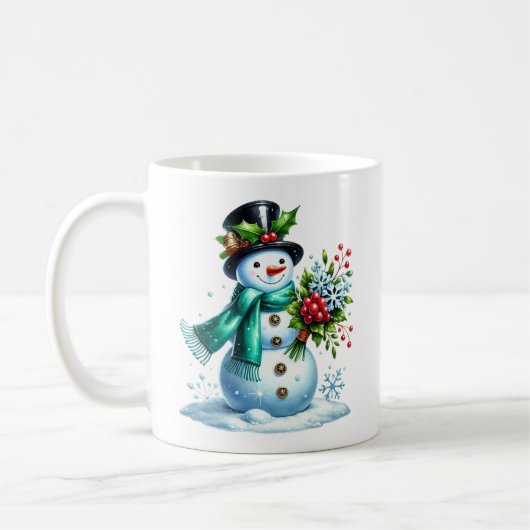雪だるまコーヒーマグ コーヒーマグカップ (左)