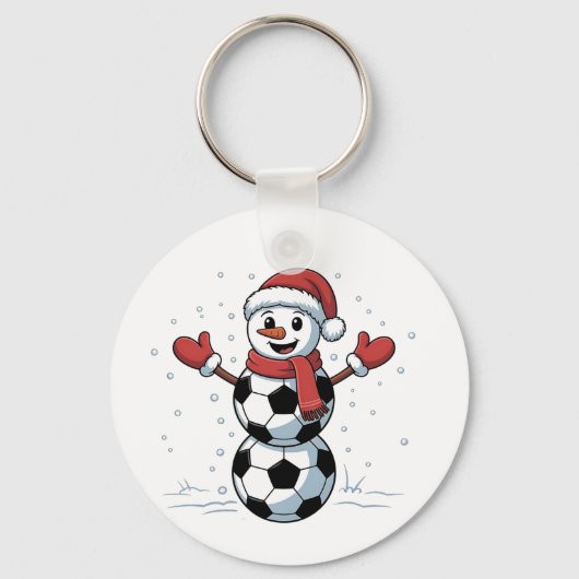 雪だるまサッカークリスマスサンタ野球スポーツ キーホルダー (正面)