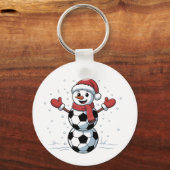雪だるまサッカークリスマスサンタ野球スポーツ キーホルダー (正面)
