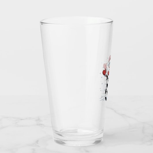 雪だるまサッカークリスマスサンタ野球スポーツ タンブラーグラス (右)