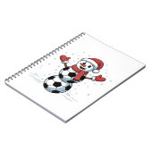 雪だるまサッカークリスマスサンタ野球スポーツ ノートブック (左側)