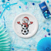 雪だるまサッカークリスマスサンタ野球スポーツ ペーパープレート (パーティー)