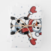 雪だるまサッカークリスマスサンタ野球スポーツ ラッピングペーパーシート (インサイチュ)