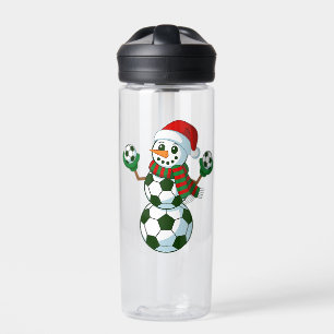 雪だるまサッカークリスマススポーツ愛好家 ウォーターボトル