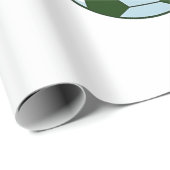 雪だるまサッカークリスマススポーツ愛好家 ラッピングペーパー (ロールコーナー)