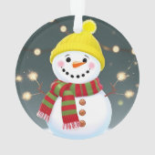 ✨雪だるまサンタのオーナメント クリスマスギフト 飾り🎁 オーナメント (裏面)